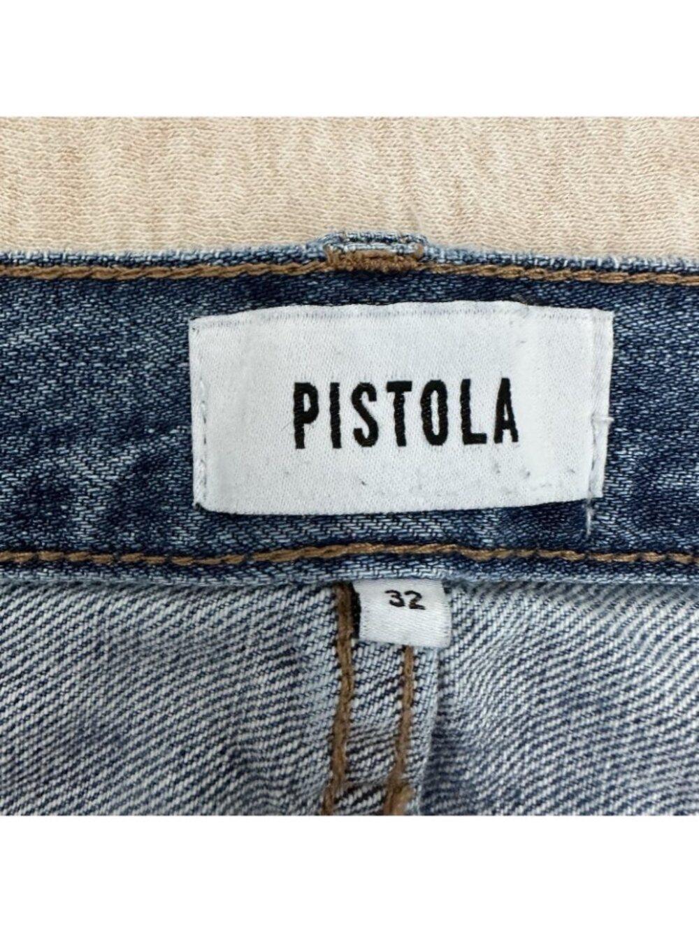Pistola Donny Jeans Women’s Size 32 Blue Cotton High-Rise Relaxed Denim Pants - Picture 5 of 12